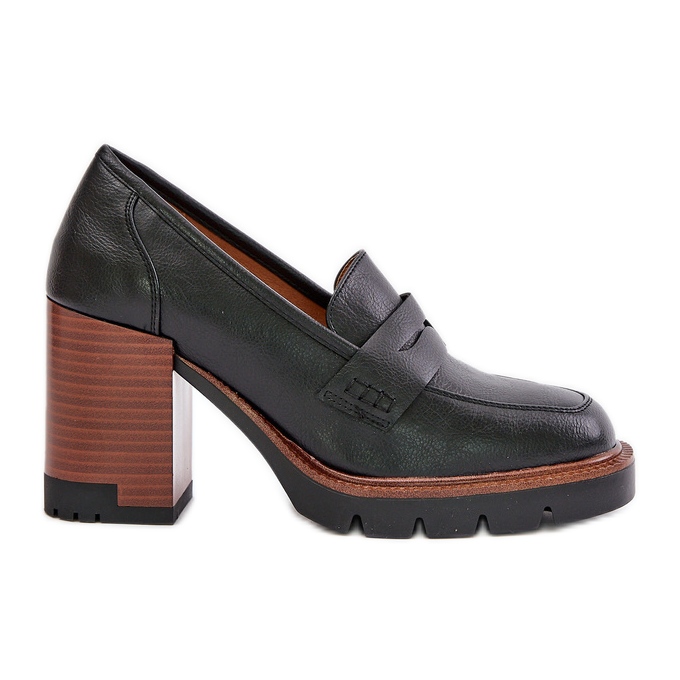 Zapatos de Tacón Alto para Mujer Fabricados en Piel Ecológica, Negro Vinceza 58105