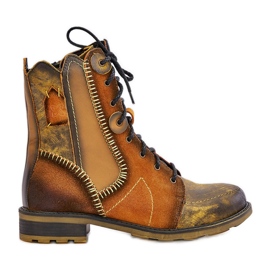 Botas Planas Mujer Piel Maciejka 06719-07 Amarillo