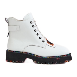 Botas Trapper Mujer Piel Con Cremallera Artiker 55C0515 Blanco
