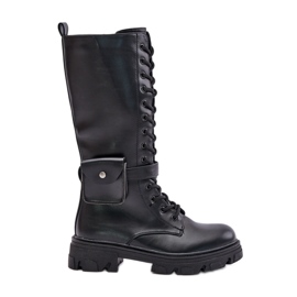 Botas por encima de la pantorrilla con aislamiento y bolso, Black Temisza negro