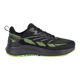 Vico Zapatillas de malla para hombre en negro y verde. Vico Zapatillas de malla para hombre en negro y verde.
