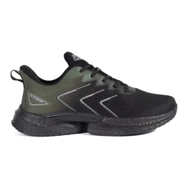 Vico Deportivas ligeras con cordones en negro y verde Vico Deportivas ligeras con cordones en negro y verde