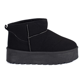 Seastar Botas de nieve de plataforma de mujer con aislamiento negro