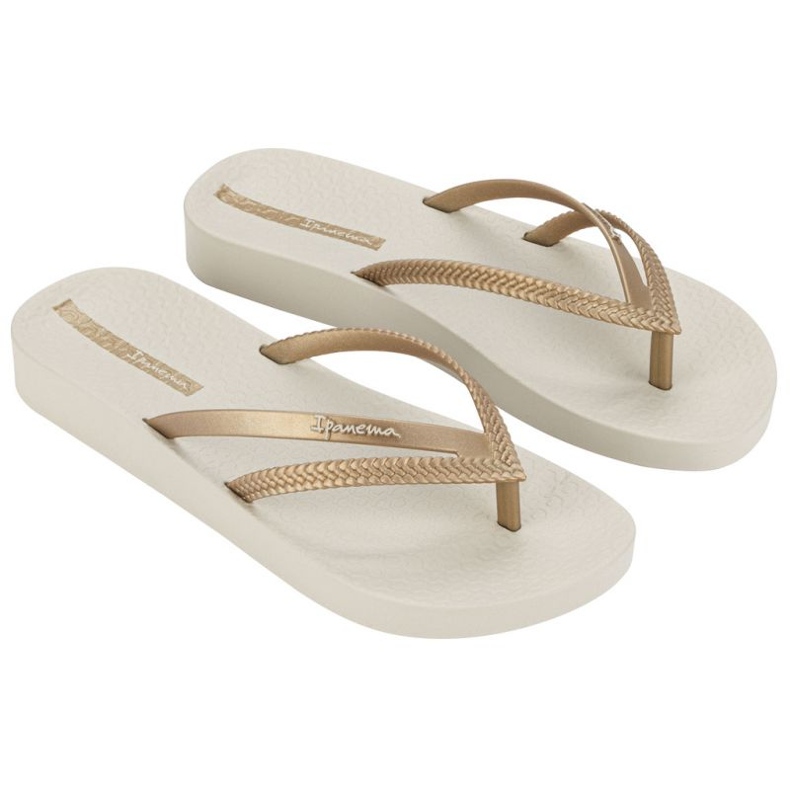 Chanclas Ipanema Bossa Soft V Fem 82840-AQ441 dorado