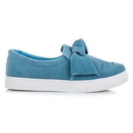 Kiss Angel Zapatillas deportivas azules con un lazo