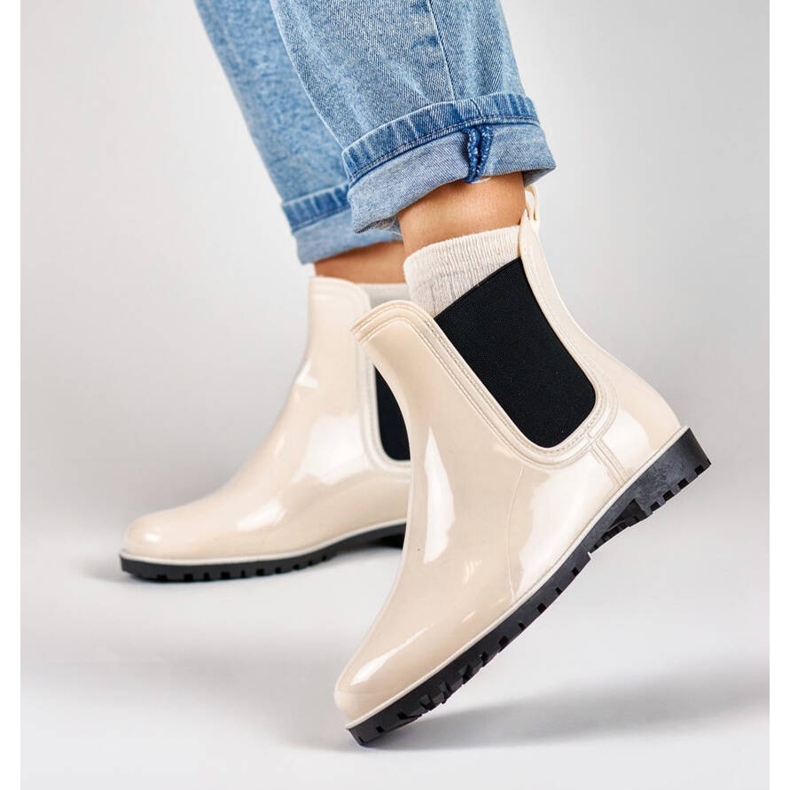 Botas Chelsea de mujer, beige, DC21BE Botas Chelsea de mujer, beige, DC21BE