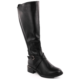 Botas de mujer con goma elástica, aislantes, negras eVento 7496 negro