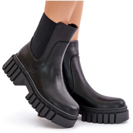 Botas Chelsea Aislantes Con Cremallera S.Barski HY42-975 Negro