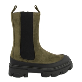Botines Chelsea altos Telma Verde