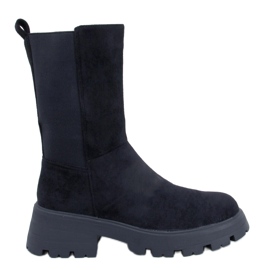 Seuss Botas Chelsea altas negras negro