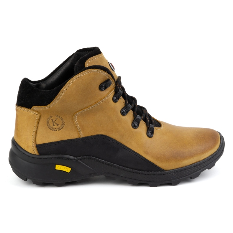 KOMODO Botas de invierno hombre piel 903K amarillo camel marrón KOMODO Botas de invierno hombre piel 903K amarillo camel marrón