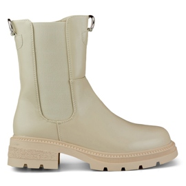 Botas Chelsea sin aislamiento para mujer, beige DES906BE