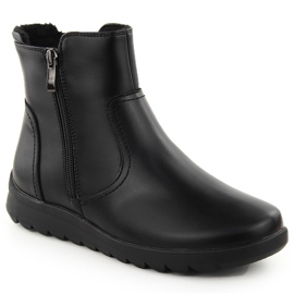 Botines de mujer de piel negra con cremallera FIlippo DBT6630 negro