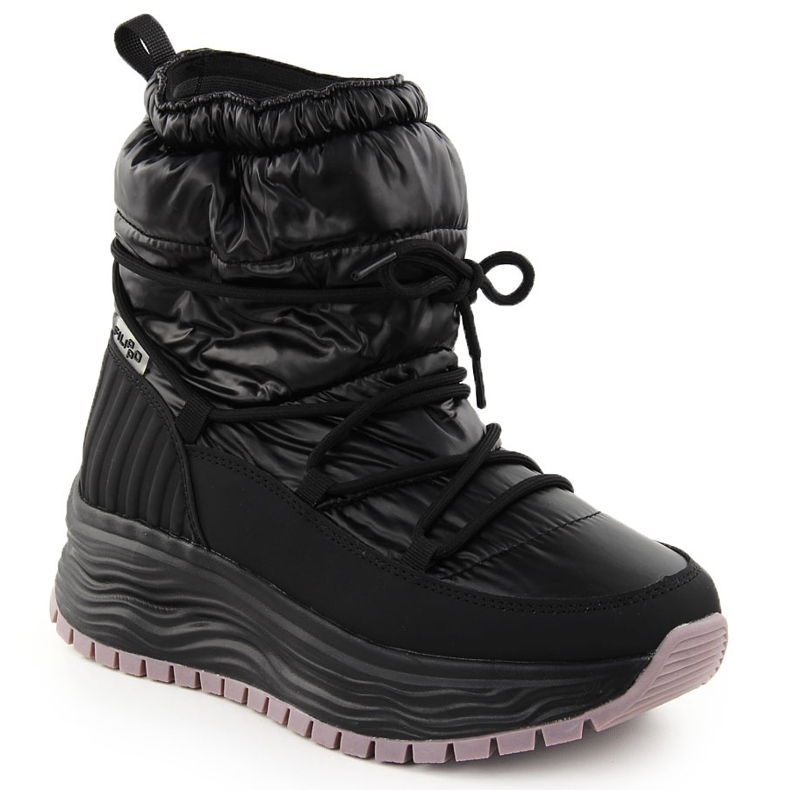 Botas de nieve sin cordones de mujer Filippo DBT6647 negras con plataforma negro