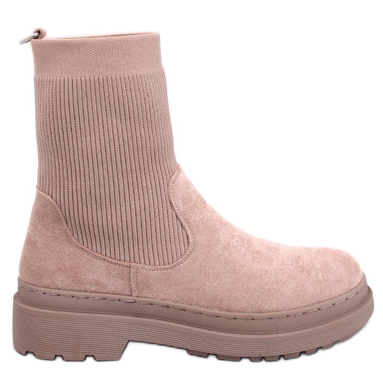 Botas Chelsea Joyner Khaki con parte superior flexible beige Botas Chelsea Joyner Khaki con parte superior flexible beige