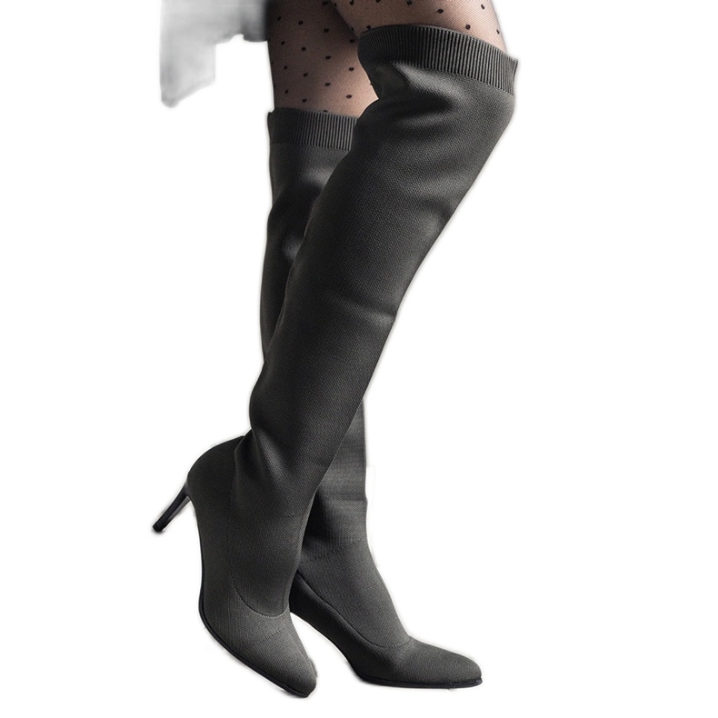 Botas verdes de tacón alto sin cordones con parte superior elástica de Atari