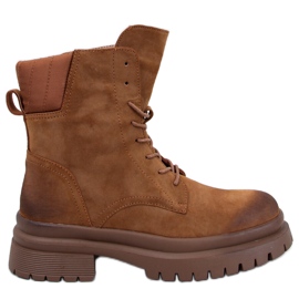 Botines trampero con protector Desfor Camel marrón