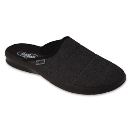 Zapatillas de casa befado para hombre, fondo liso, 548M043, gris