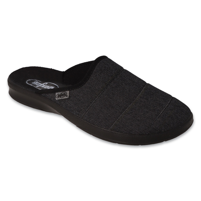 Zapatillas de casa befado para hombre, fondo liso, 548M043, gris