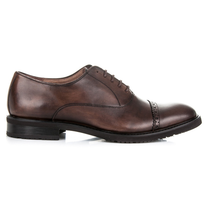 Sorrento zapatos oxford de cuero marrón
