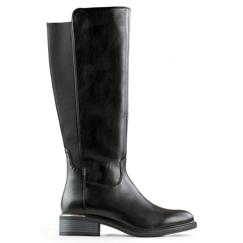 Botas de mujer con goma elástica, color negro FC20B