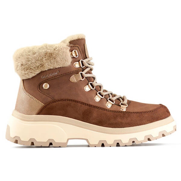 Botas aislantes para mujer, beige CC-44BR marrón