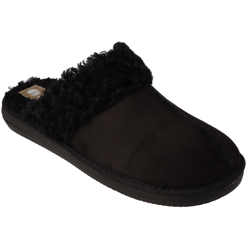 Pantuflas de mujer Inblu con aislamiento de pelo 155D163 negro