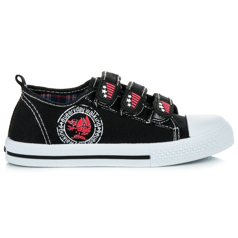 American Club Zapatillas con velcro negro