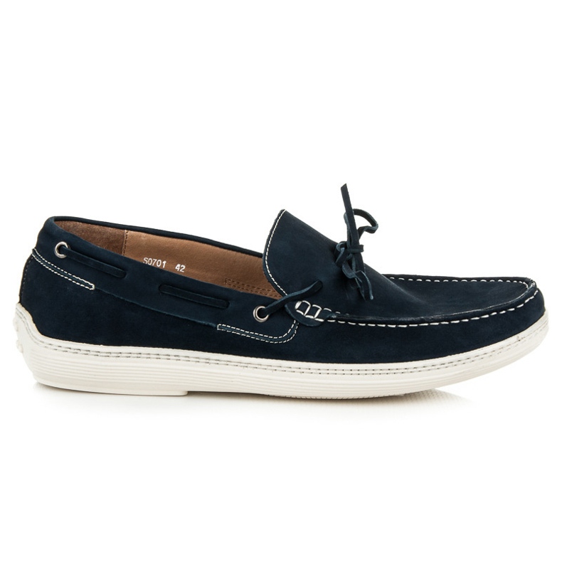 Sorrento Mocasines de cuero azul