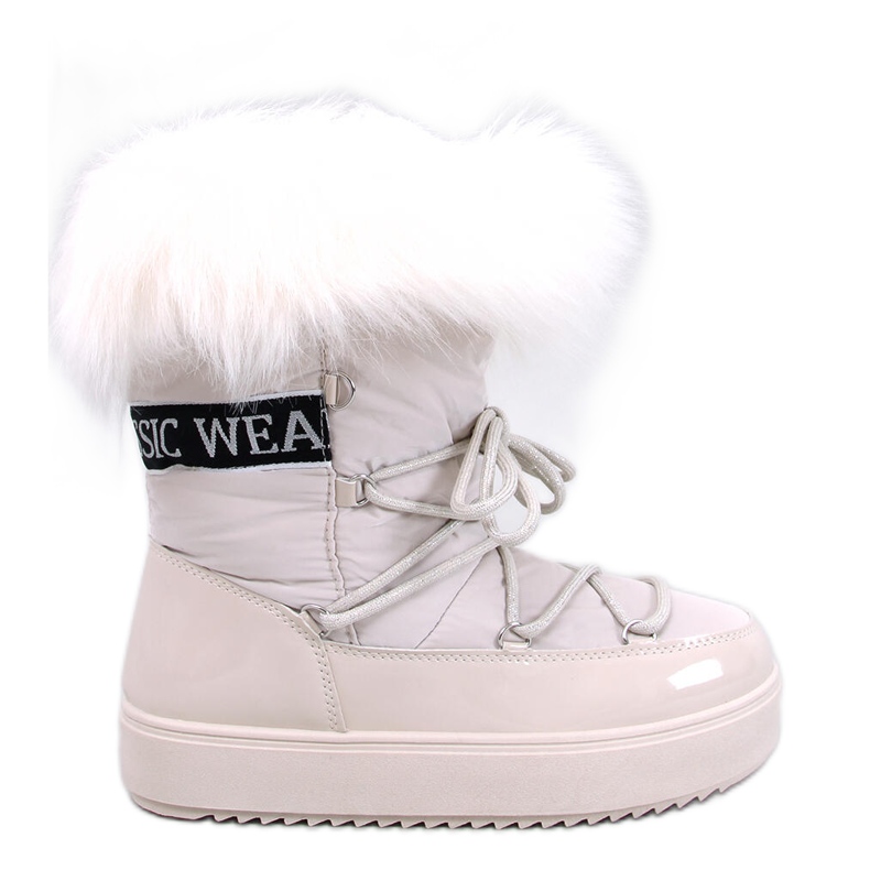 Kendals Botas de nieve de pelo beige