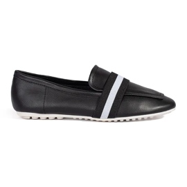 Bailarinas sin cordones elegantes negras negro
