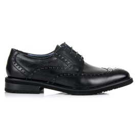 Sorrento Brogs de cuero negro