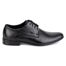 Olivier Zapatos formales de piel para hombre 292lu negro