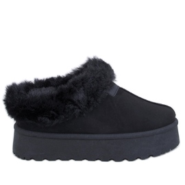 Botas de nieve cortas con pelo Yogi Black negro