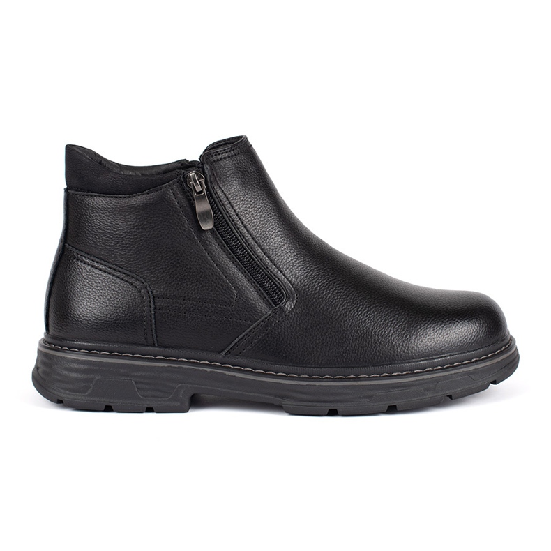 Botas aislantes de invierno negras para hombre. negro