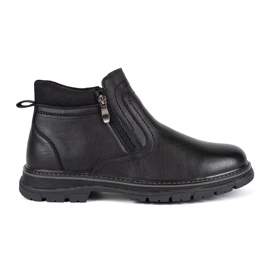 Botas aislantes de invierno negras para hombre. negro