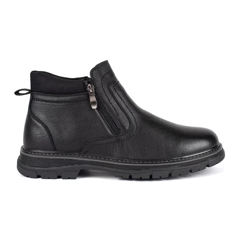 Botas aislantes de invierno negras para hombre. negro