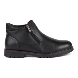 Botas aislantes de invierno negras para hombre. negro