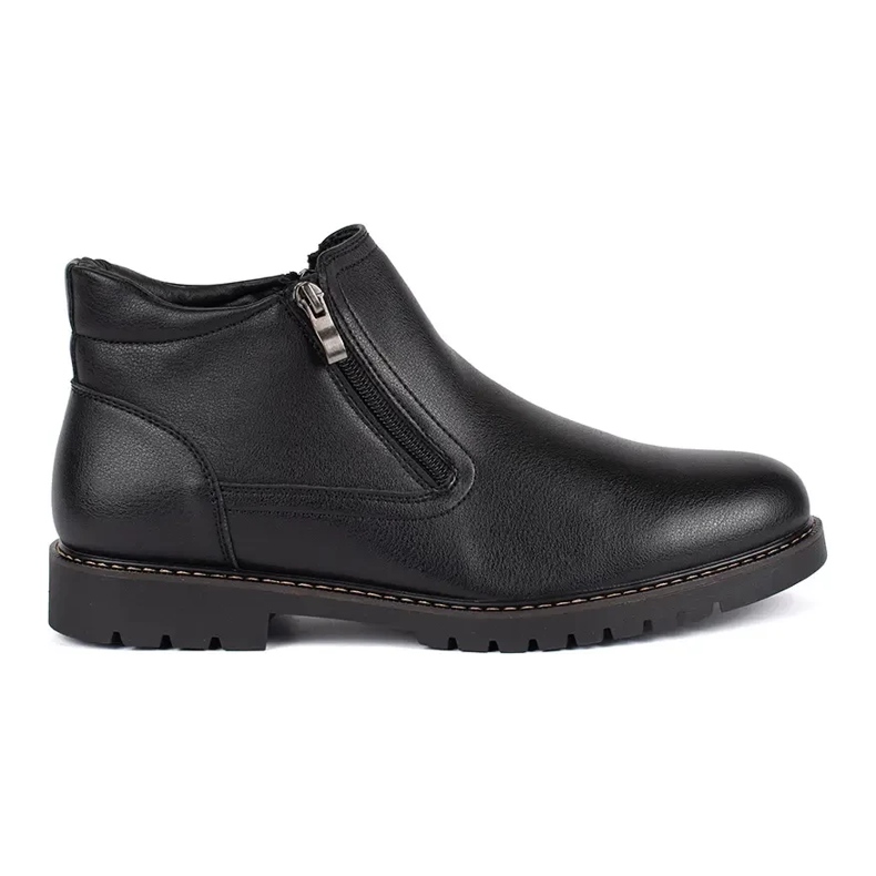 Botas aislantes de invierno negras para hombre. negro