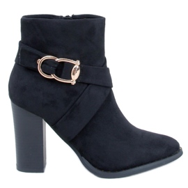 Janisa Botines tacón negro