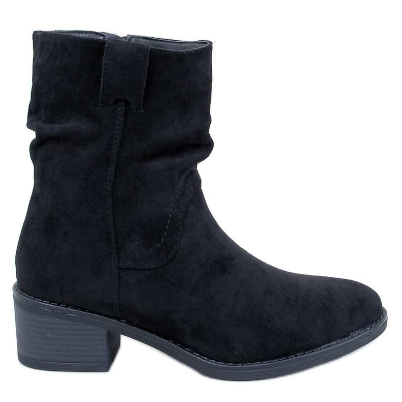 Botines tacón bajo Raney ante negro