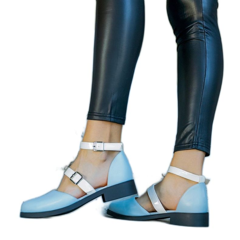 Bailarinas azules con hebilla Josiane