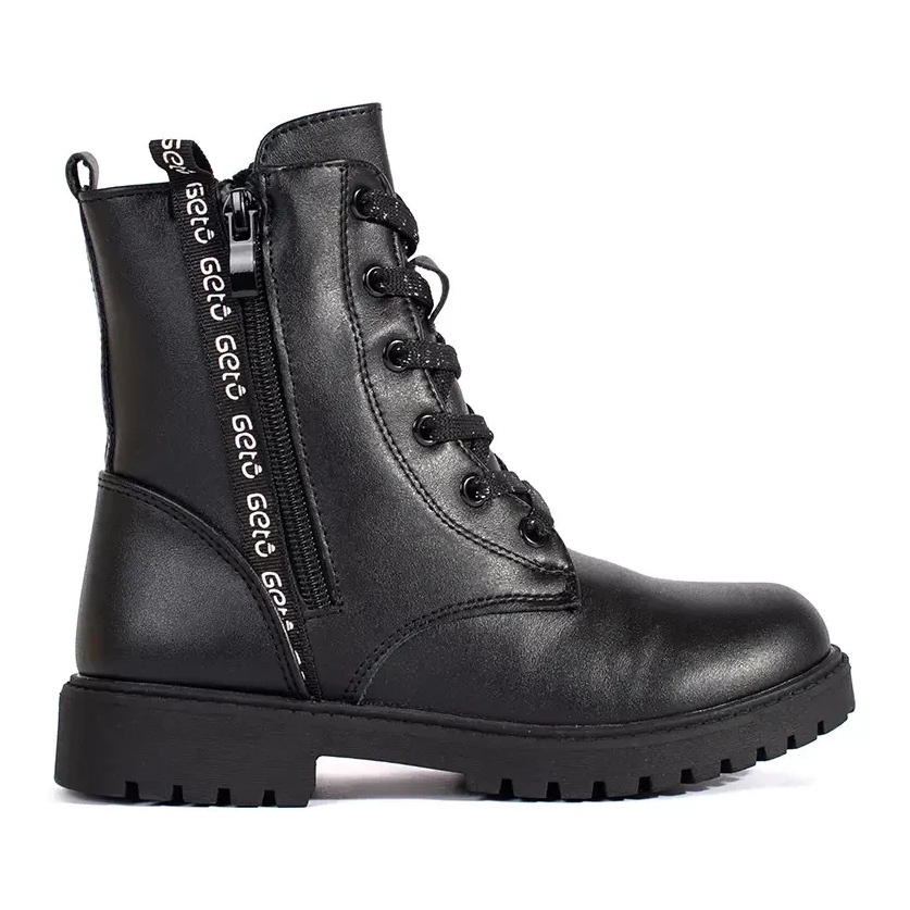 Botas negras cordones on sale