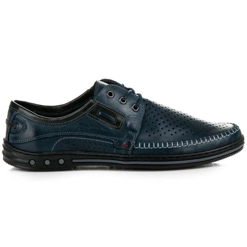 Lucca Zapatos calados para encuadernación. azul