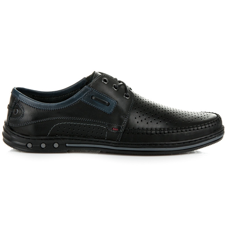 Lucca Zapatos calados para encuadernación. negro