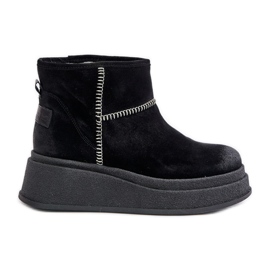 Botas De Nieve Piel Ante Con Plataforma Y Cuña Maciejka 06769-01 Negro Botas De Nieve Piel Ante Con Plataforma Y Cuña Maciejka 06769-01 Negro