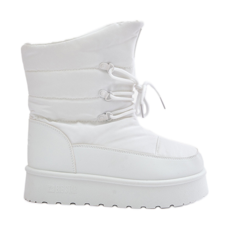 Botas de Nieve Plataforma Con Cremallera Big Star OO274886 Blanco
