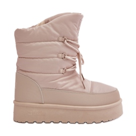 Botas De Nieve Plataforma Con Cremallera Big Star OO274885 Beige