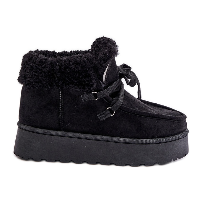 Botas de nieve con plataforma y pelo para mujer, Branek Black Ciabellae negro