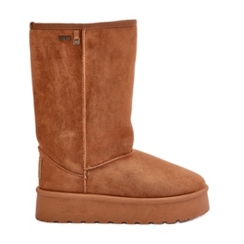 Botas de nieve plataforma alta Big Star OO274893 Camel marrón